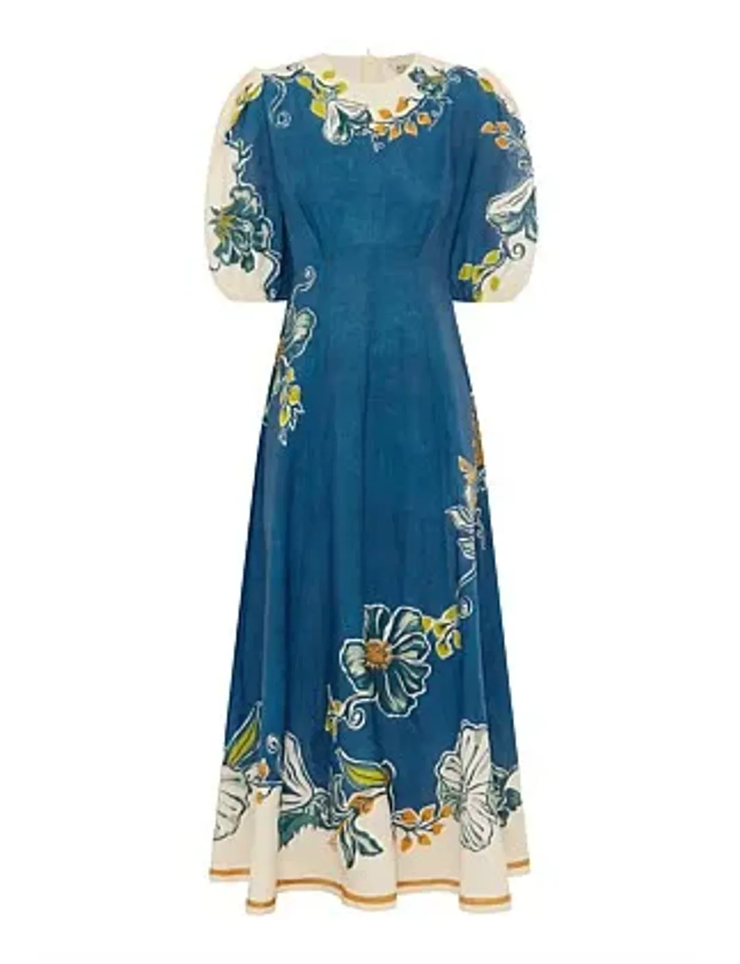 Alemais LUDA MIDI DRESS Blue Size 14 for rent on The Volte - main image