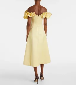 Leo Lin yellow Annie midi dress - Size 14 for rent on The Volte - image 3