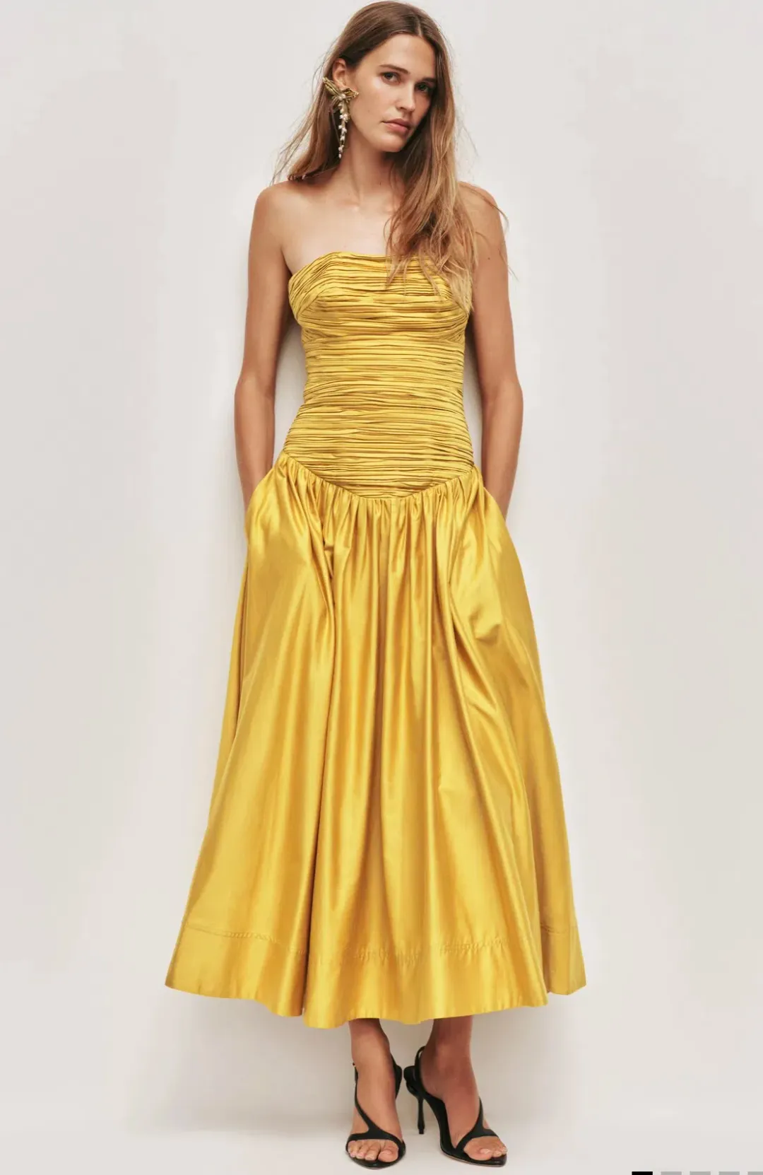AJE Marigold Midi Dress Sz 8 for rent on The Volte - main image