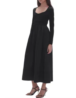 Aje Audrey Black Knit Midi Dress XL for rent on The Volte - image 5