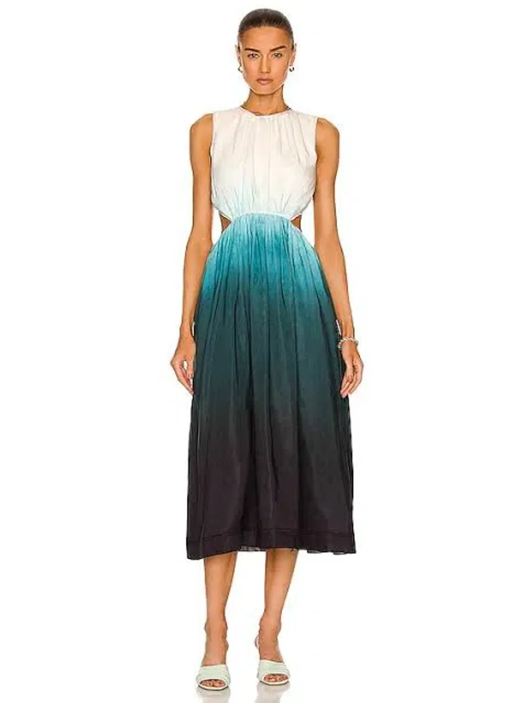 Aje Cosmos Ombre Cut out Midi Dress Size 14 for rent on The Volte - main image