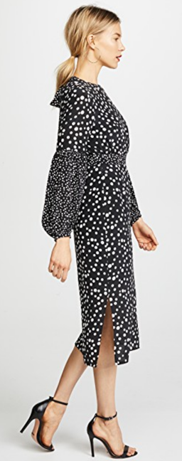 Rixo of London Black and White Spot Dress for rent on The Volte - image 3