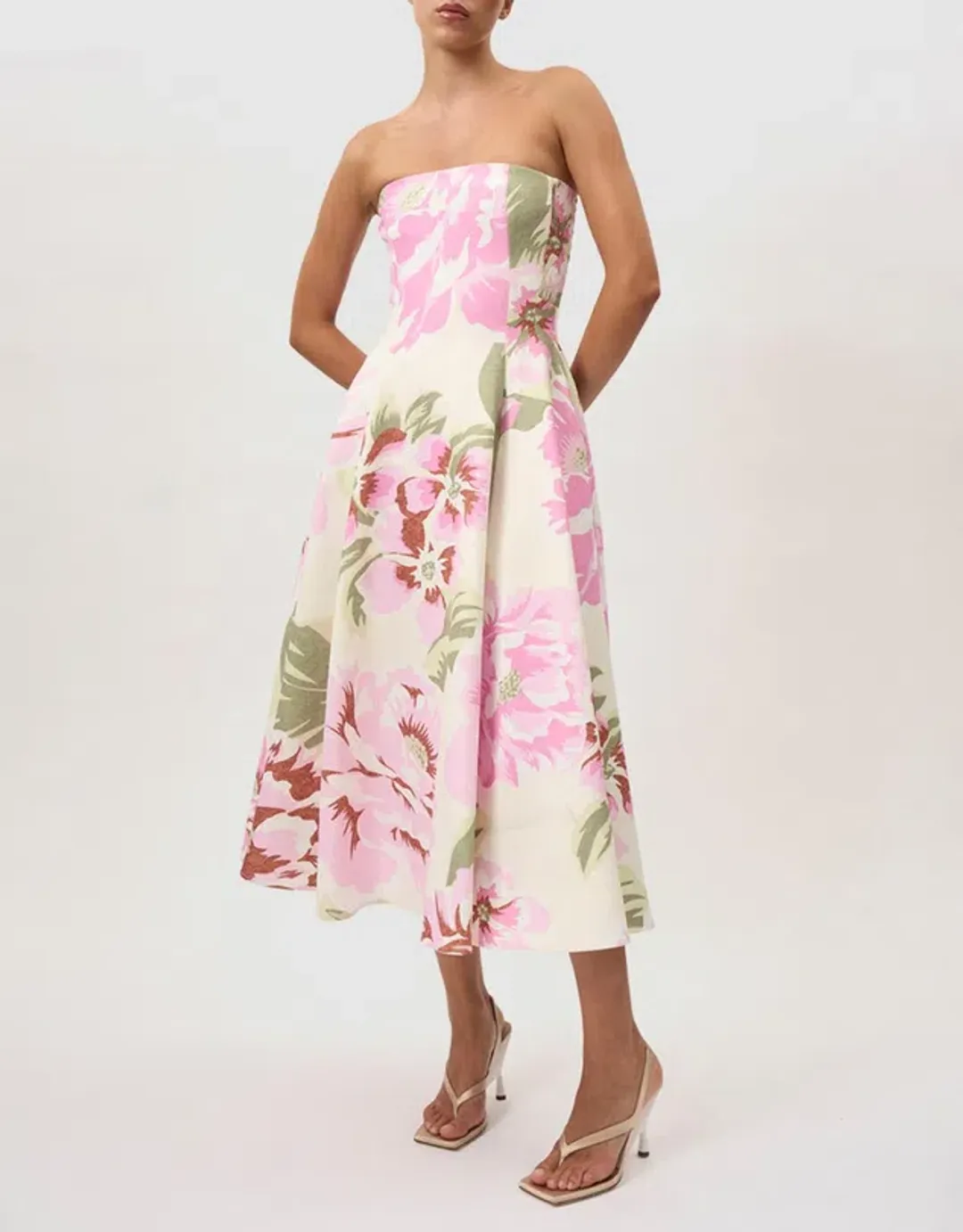 By Johnny Carrie Strapless Dress Size 8 for rent on The Volte - main image