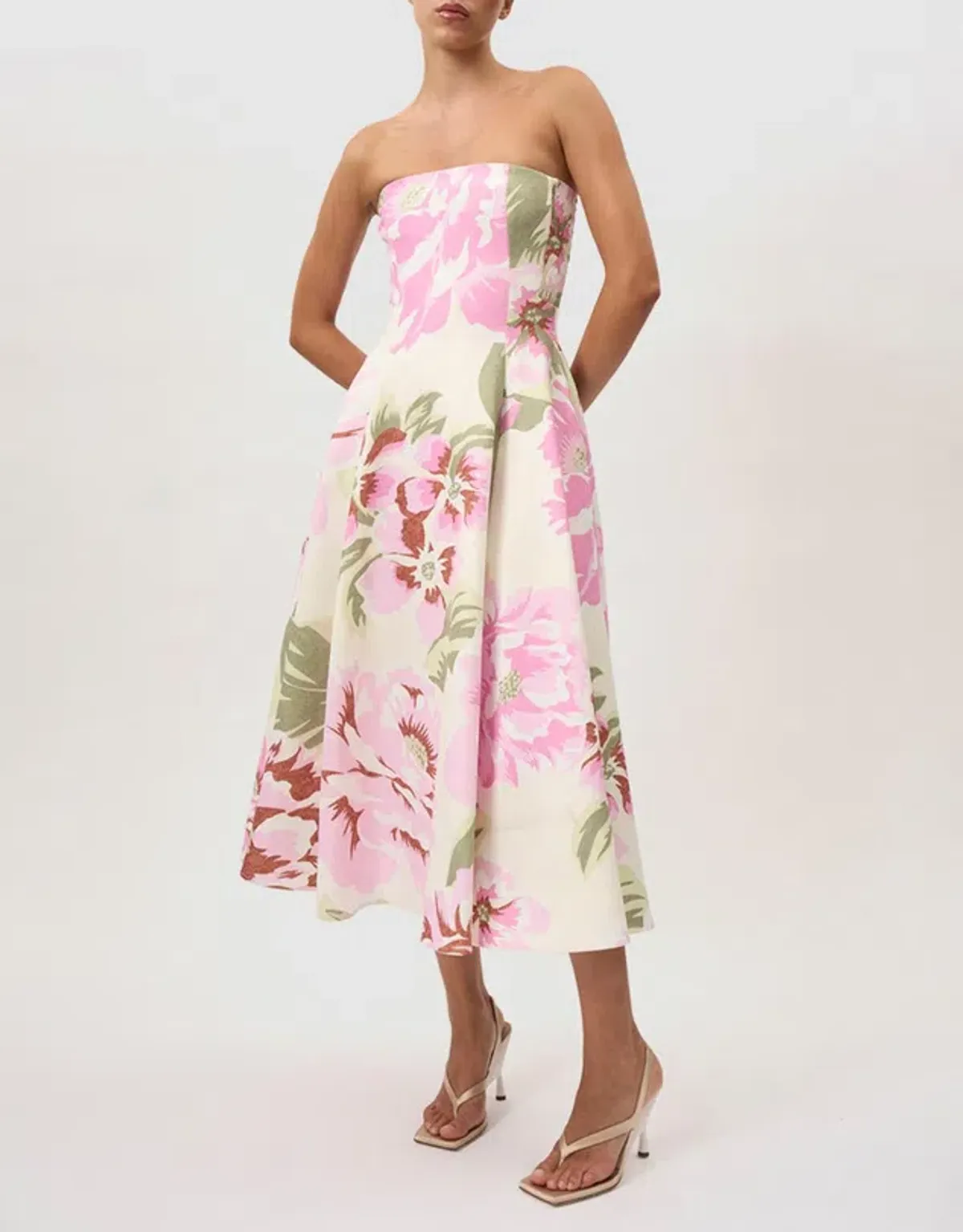 By Johnny Carrie Strapless Dress Size 8 for rent on The Volte - main image