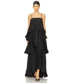 Elliatt Tilly Tiered Dress Black Size 6 for rent on The Volte - image 1