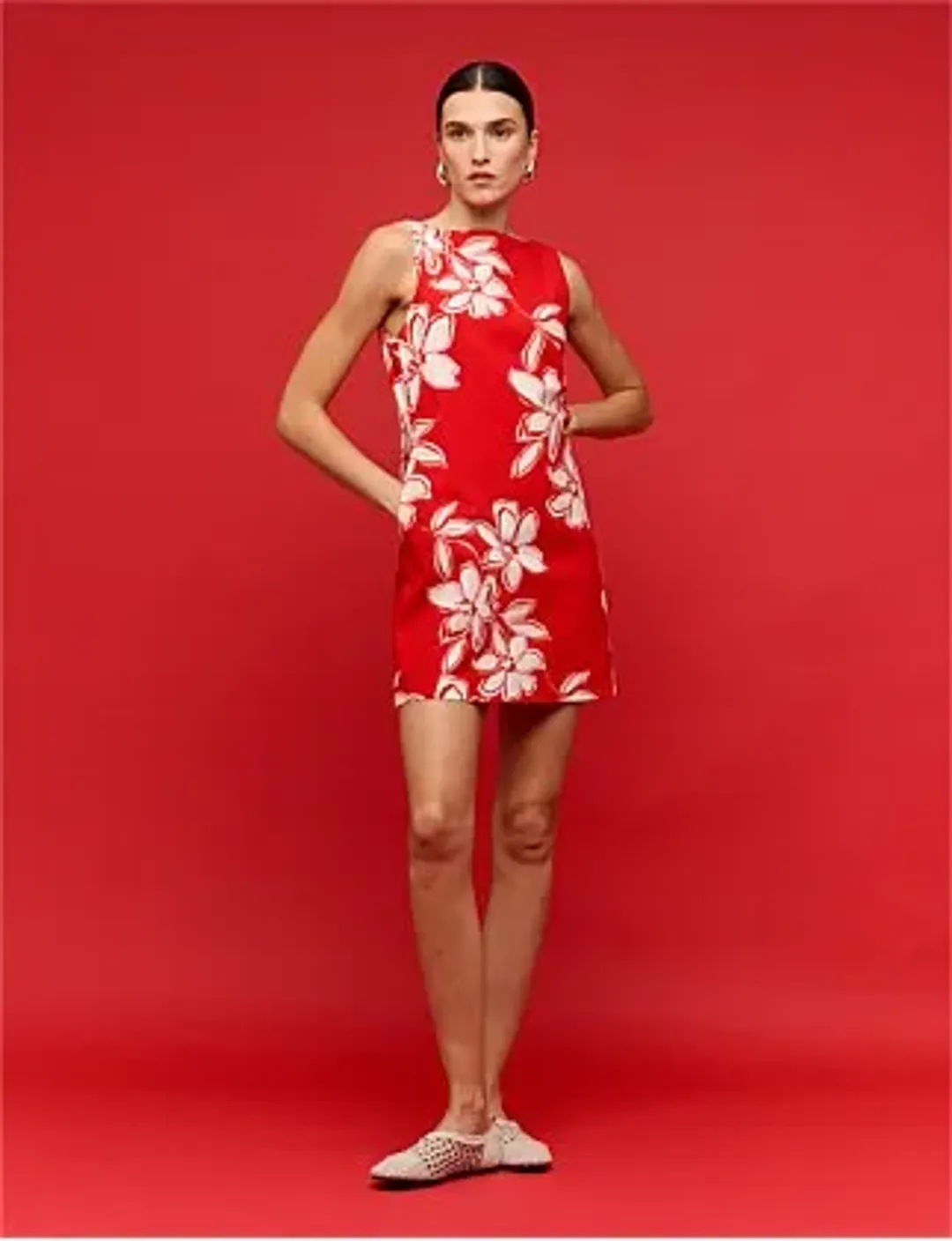 Staple The Label ELARA MINI DRESS Red Size 16 for rent on The Volte - main image