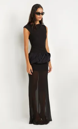 Bec and Bridge Ida Bubble Mesh Maxi Dress in Black Size 6 / XS AU for rent on The Volte - image 4