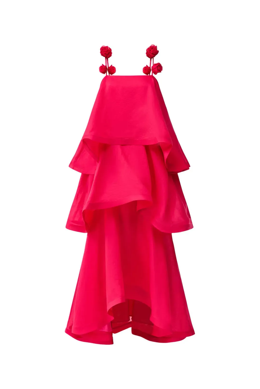 Elliatt Thalia Tiered Gown in Pink Size M / AU 10 for rent on The Volte - main image