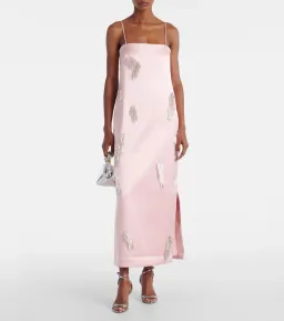 ALEMAIS Cindy Embellished Slip Dress Pink 8 AU for rent on The Volte - image 1