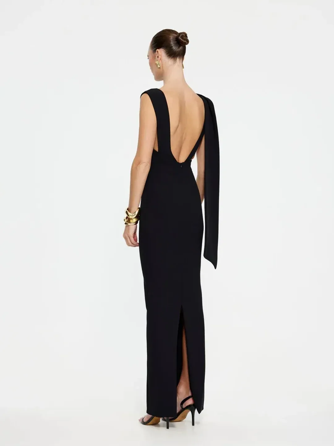 Effie Kats Audrey Gown Black size SML/8 for rent on The Volte - main image