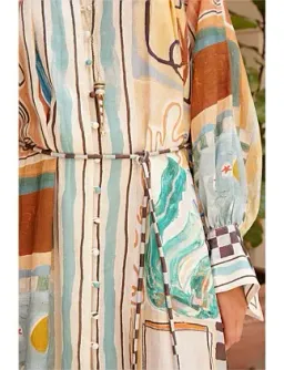 Alemais MICHELLE SHIRTDRESS Multi Size 8 for rent on The Volte - image 1