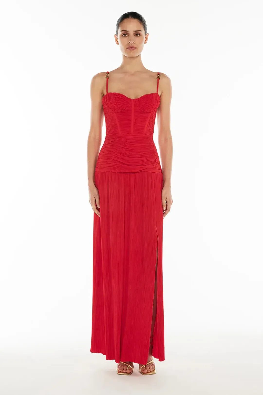 Manning Cartell Double Time Pleat Maxi / Red / Size 8 for rent on The Volte - main image