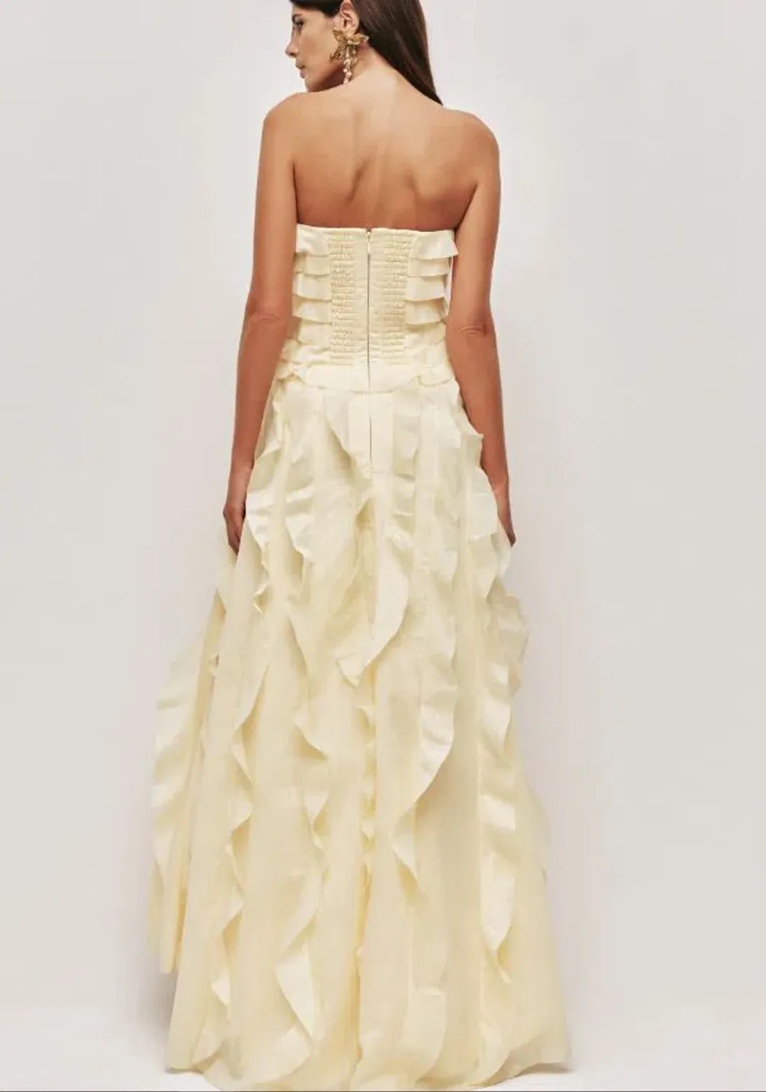 Aje Allaire Gown in Butter Yellow Size 8 for rent on The Volte - main image