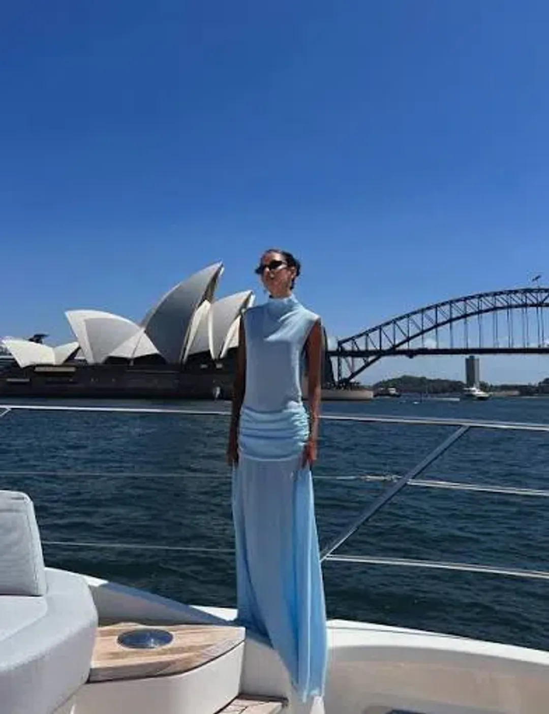 World of Re’Zort Blue Larissa Gown for rent on The Volte - main image