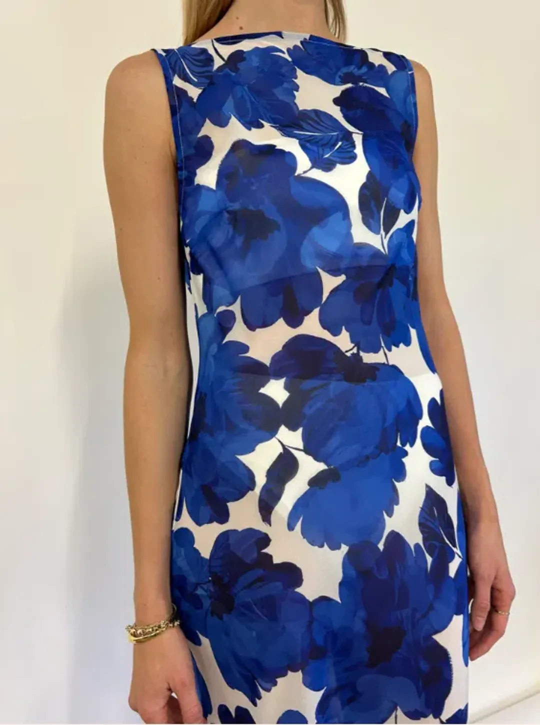 By Nicola Juno Maxi Dress in Blue Petal Size 8 for rent on The Volte - main image