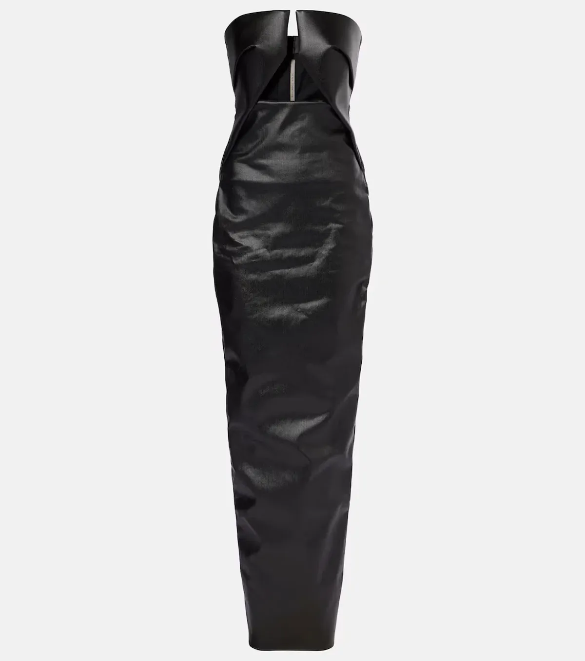 Rick Owens - Black Prong Denim Maxi Dress - Size 44 (12) for rent on The Volte - main image