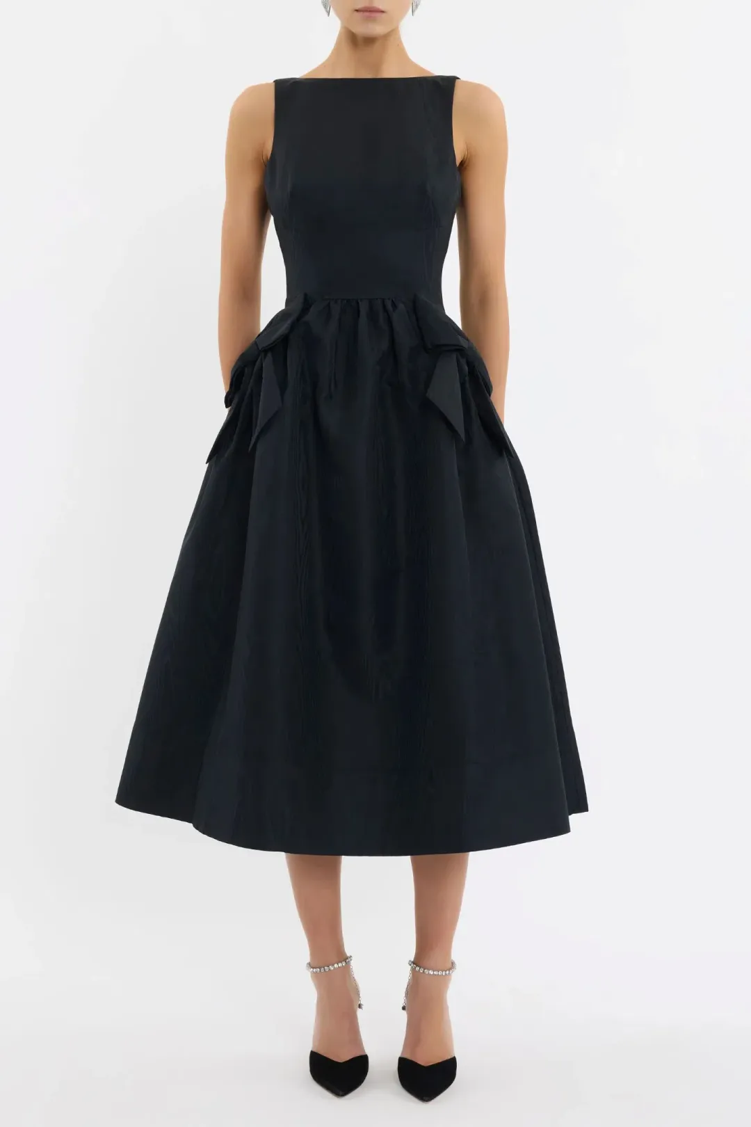 Rebecca Vallance Narcissa Midi Dress Black Size AU 8 for rent on The Volte - main image