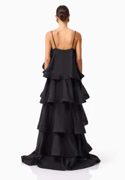 Elliatt Tilly 5 Tiered Maxi in Black for rent on The Volte - image 2