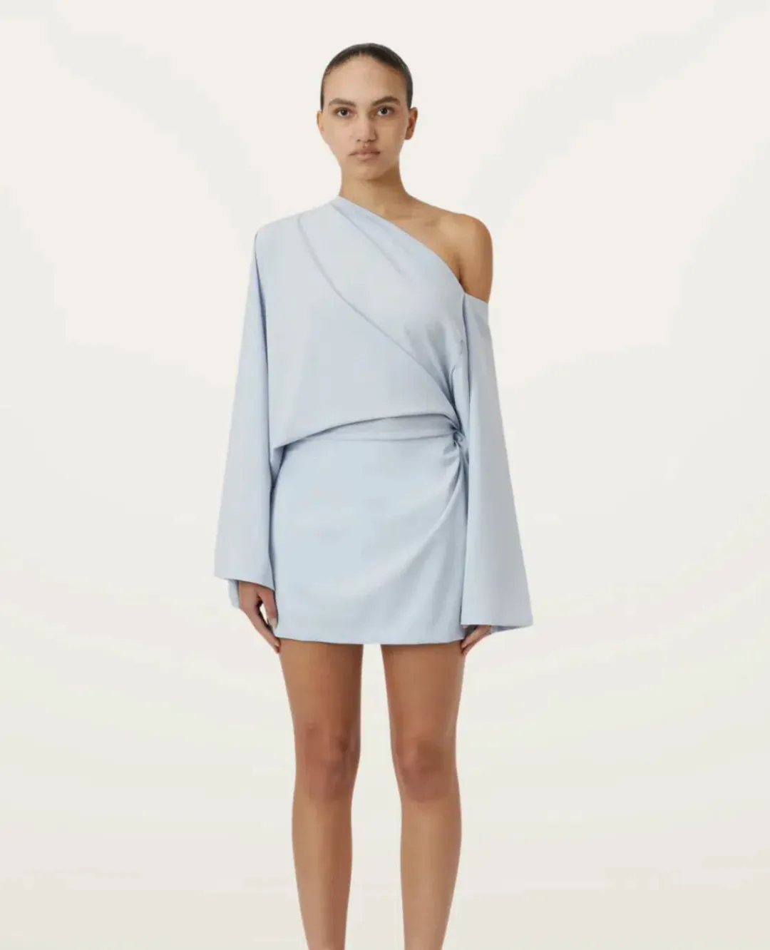 Camilla and Marc Elliot Mini Dress in BLUE HAZE - size 6 for rent on The Volte - main image