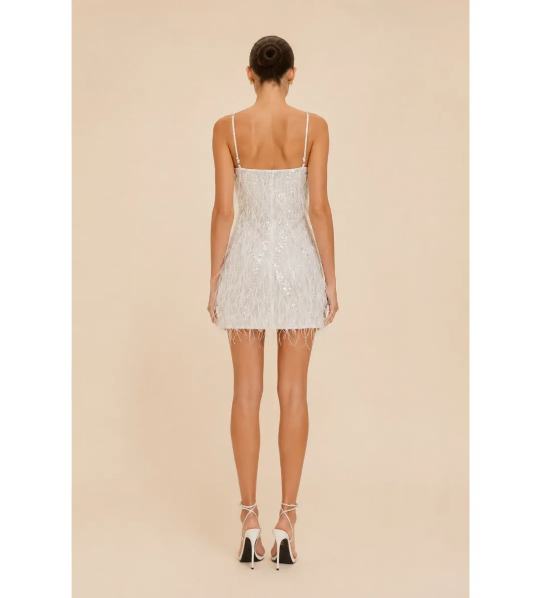 Rachel Gilbert Cynthia Mini Dress in Ivory Size 0/AU6 for rent on The Volte - main image