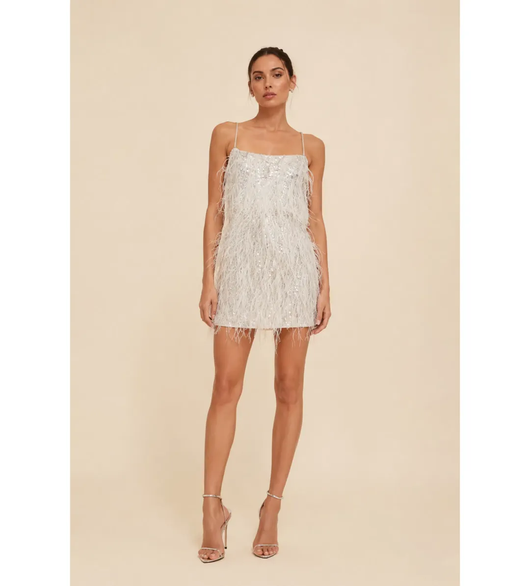 Rachel Gilbert Cynthia Mini Dress in Ivory Size 0/AU6 for rent on The Volte - main image