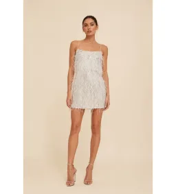 Rachel Gilbert Cynthia Mini Dress in Ivory Size 0/AU6 for rent on The Volte - image 1