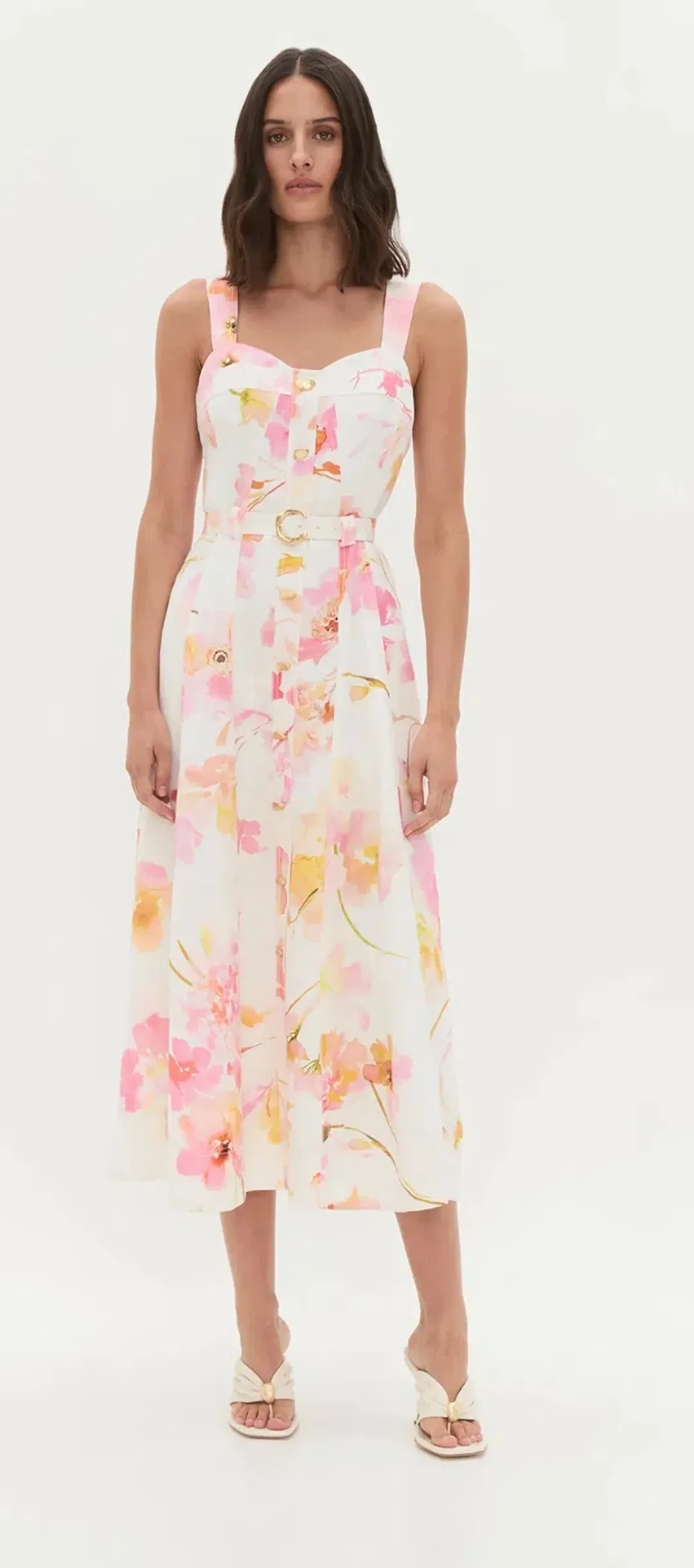 Aje Zarie Midi Dress size 8 for rent on The Volte - main image