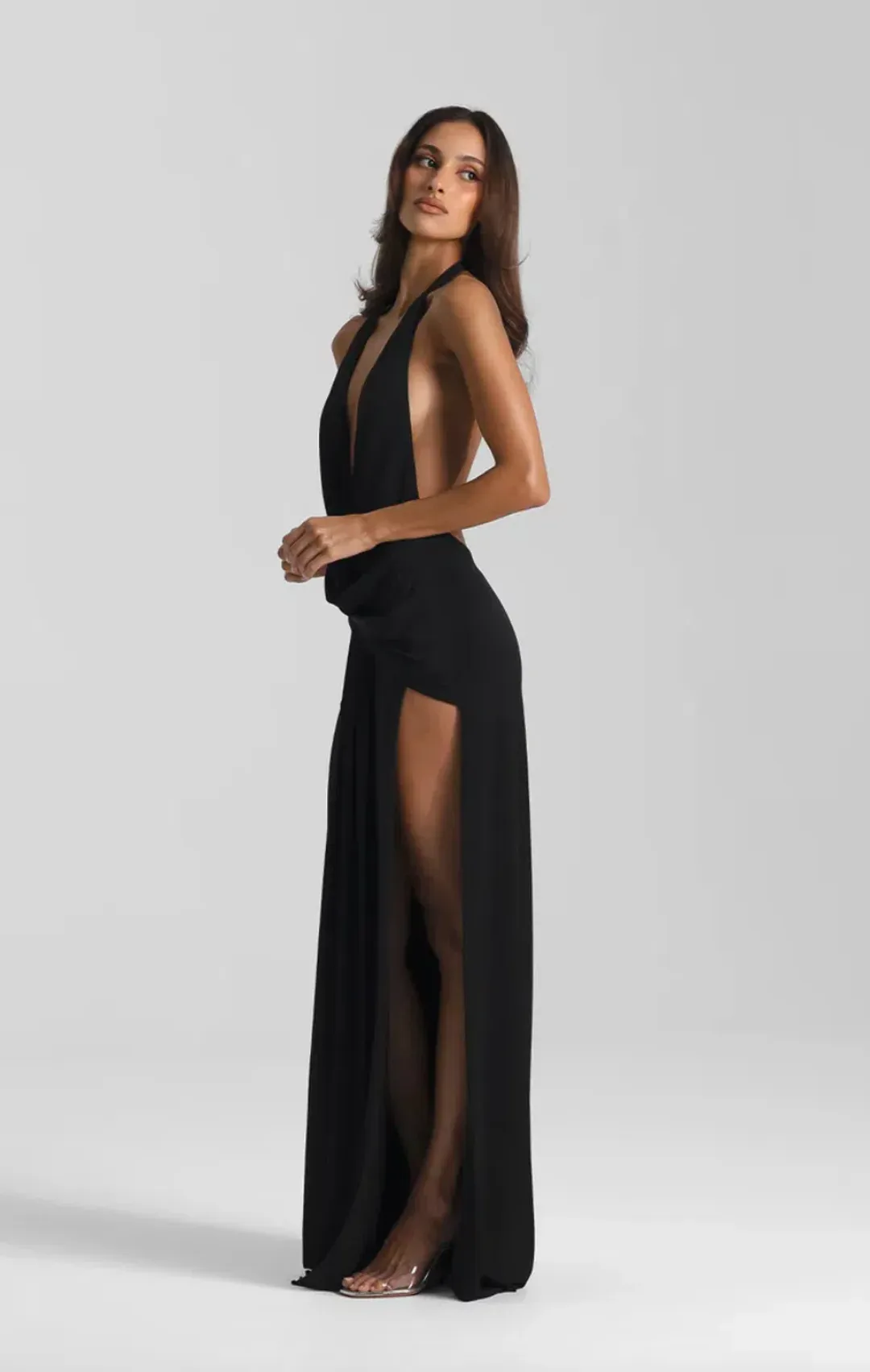 Natalie Rolt Winona Gown Black Size 0 AU 6 for rent on The Volte - main image