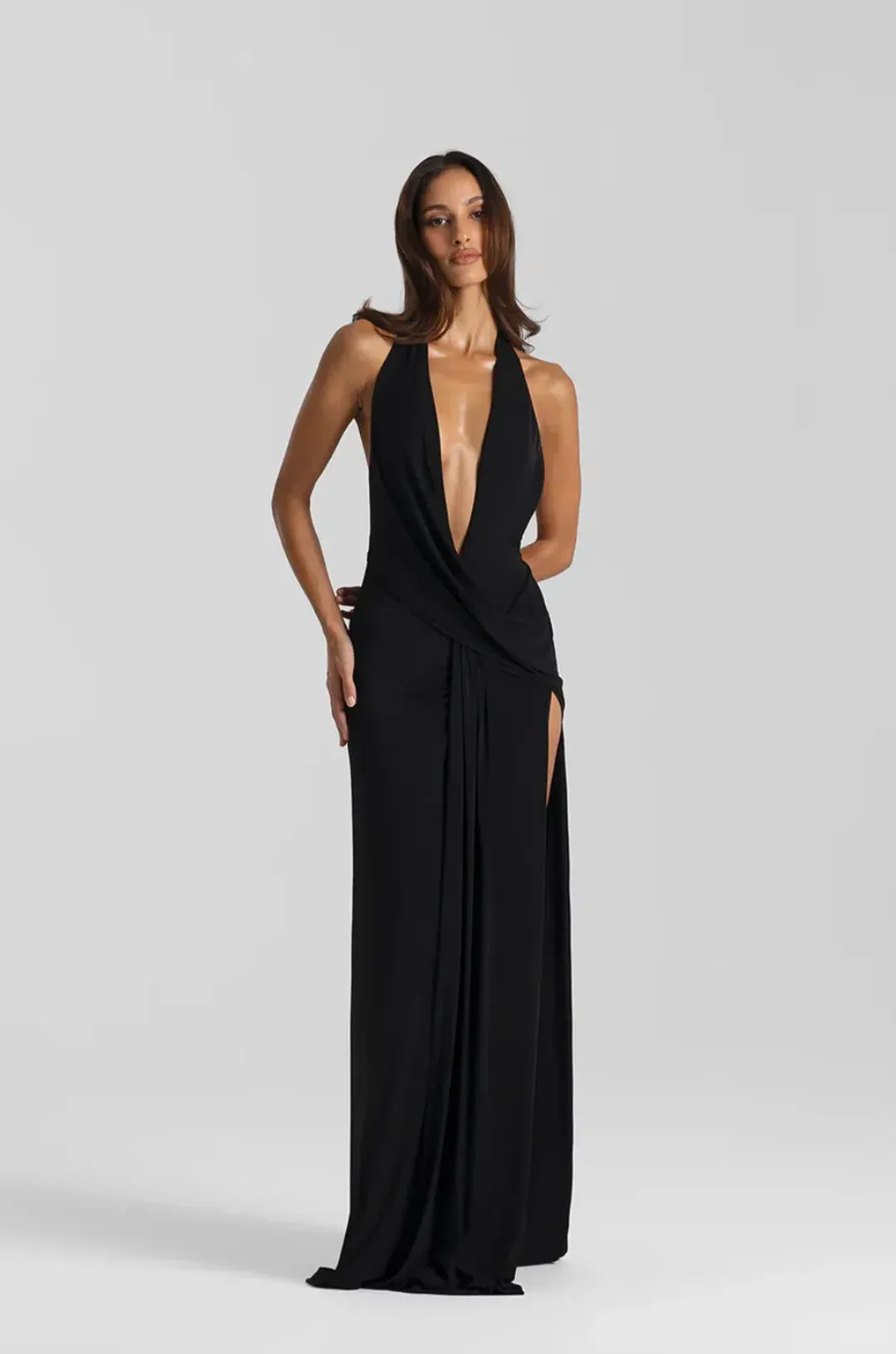 Natalie Rolt Winona Gown Black Size 0 AU 6 for rent on The Volte - main image