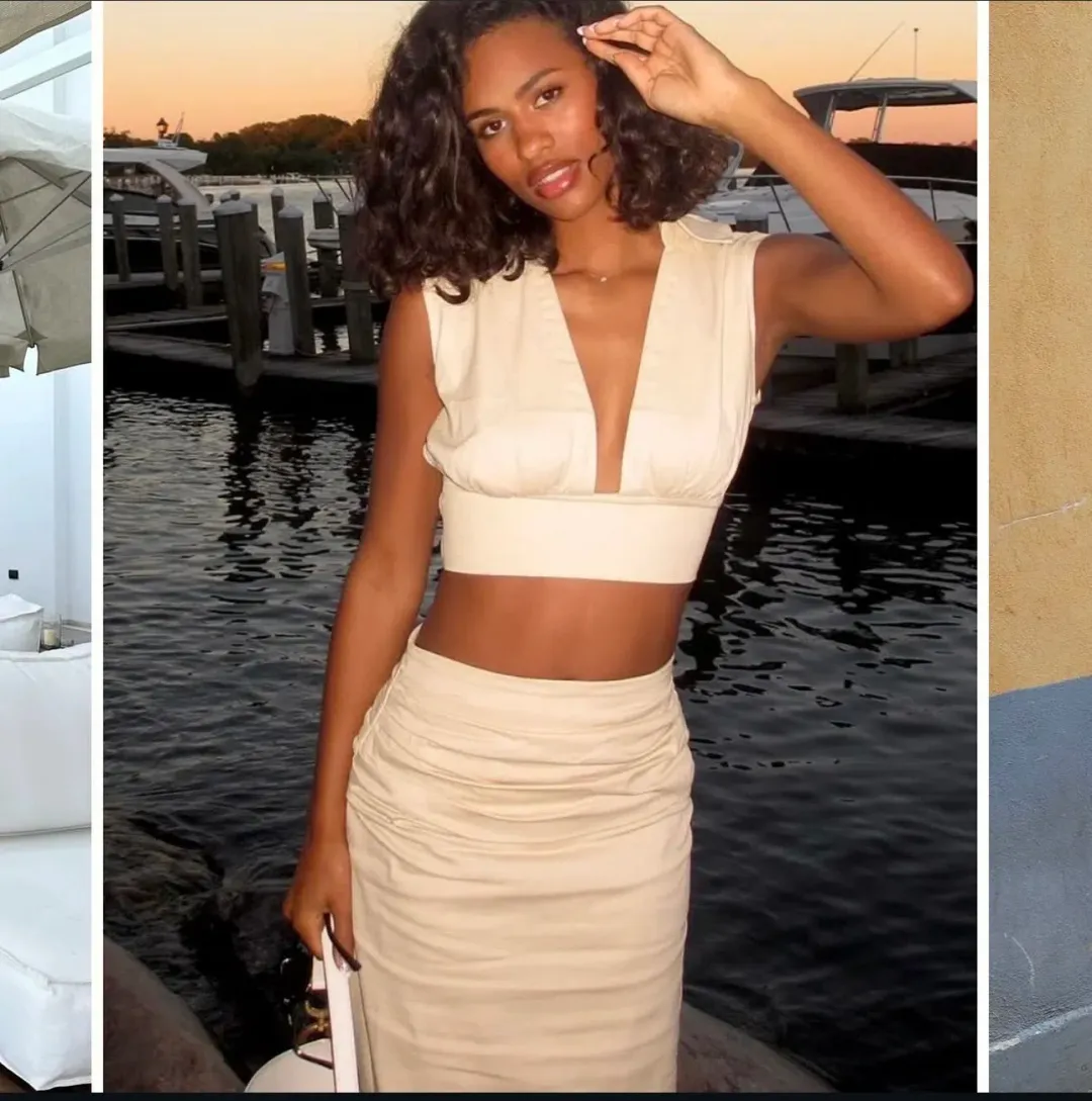 Arcina Ori Carmen Top and Skirt Set Size 8 / Small  for rent on The Volte - main image