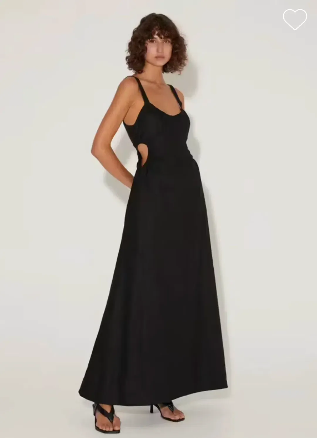 Hansen and Gretel Carlos maxi dress in black size L (AU12) for rent on The Volte - main image
