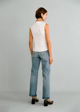 Lovaan Demi Top Recycled Poly Taffeta White Size 6 for rent on The Volte - image 5