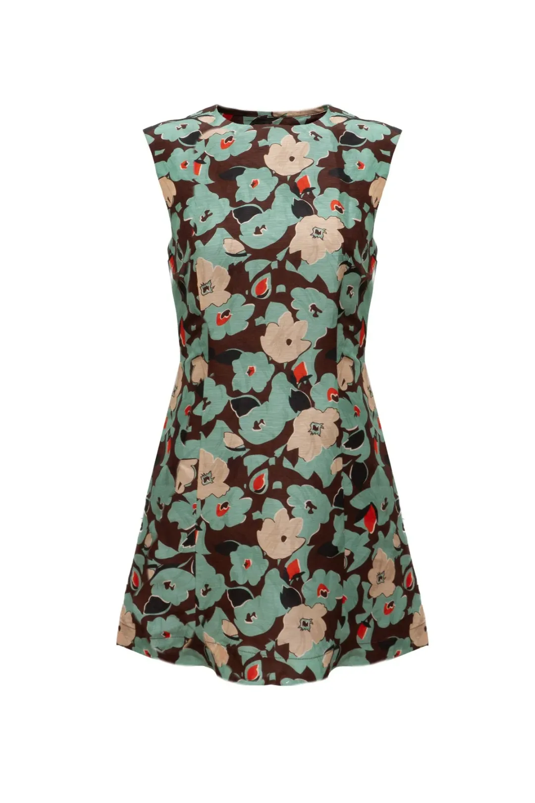 Lovaan Harper Silk Linen Green Floral Size 14 for rent on The Volte - main image