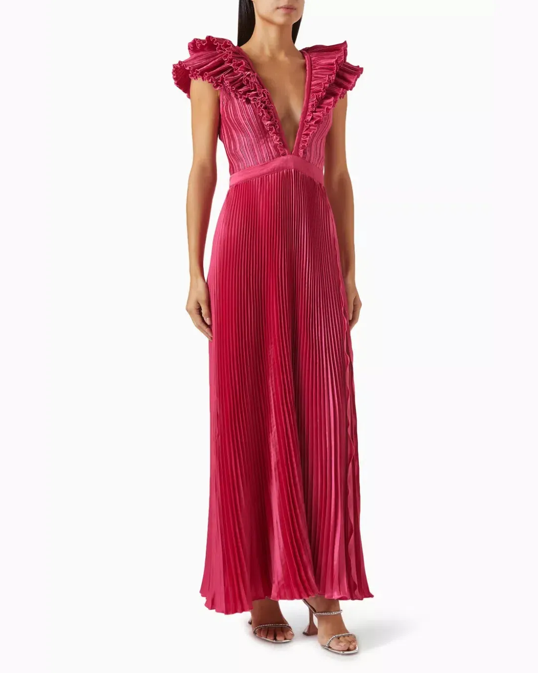 Tuileries Split Gown Size 6 in Dusty Pink for rent on The Volte - main image