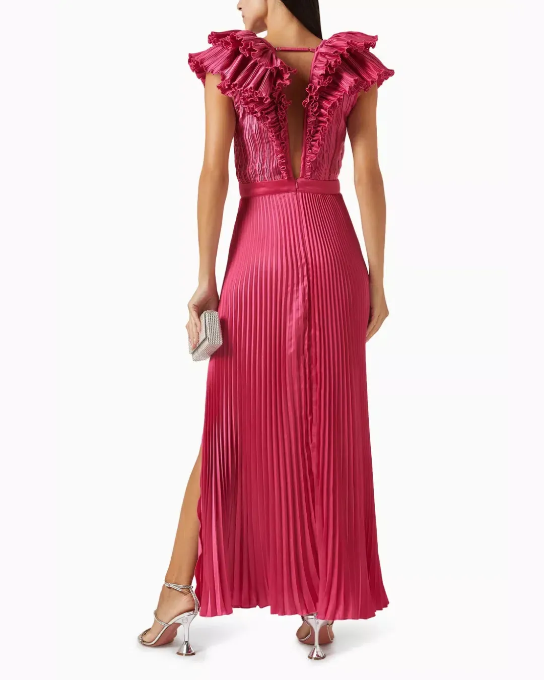 Tuileries Split Gown Size 6 in Dusty Pink for rent on The Volte - main image