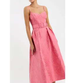 Rebecca Vallance Petra Midi Dress Pink Size 10 for rent on The Volte - image 2