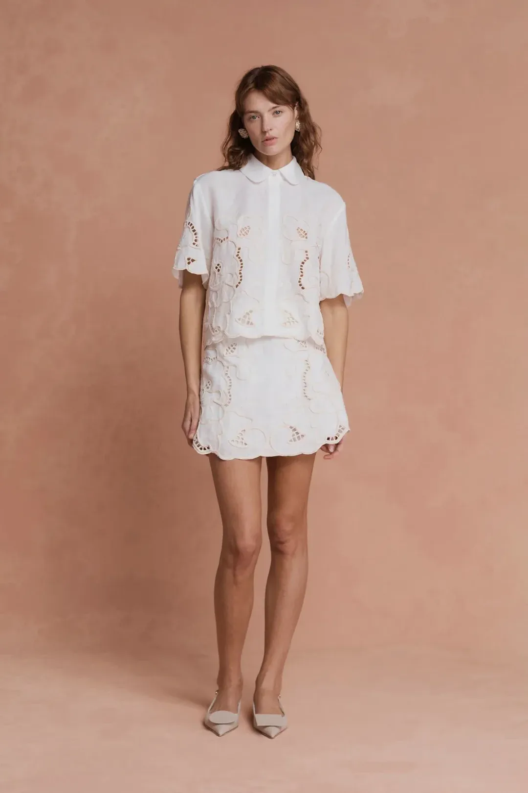 Lovaan Milicent Skirt White Size 12 for rent on The Volte - main image