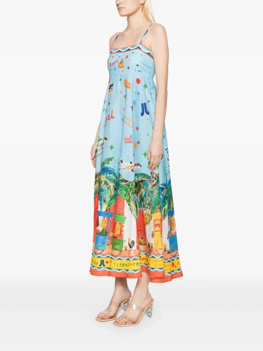 ALEMAIS All Aboard Midi Sundress Size 10 AU for rent on The Volte - main image