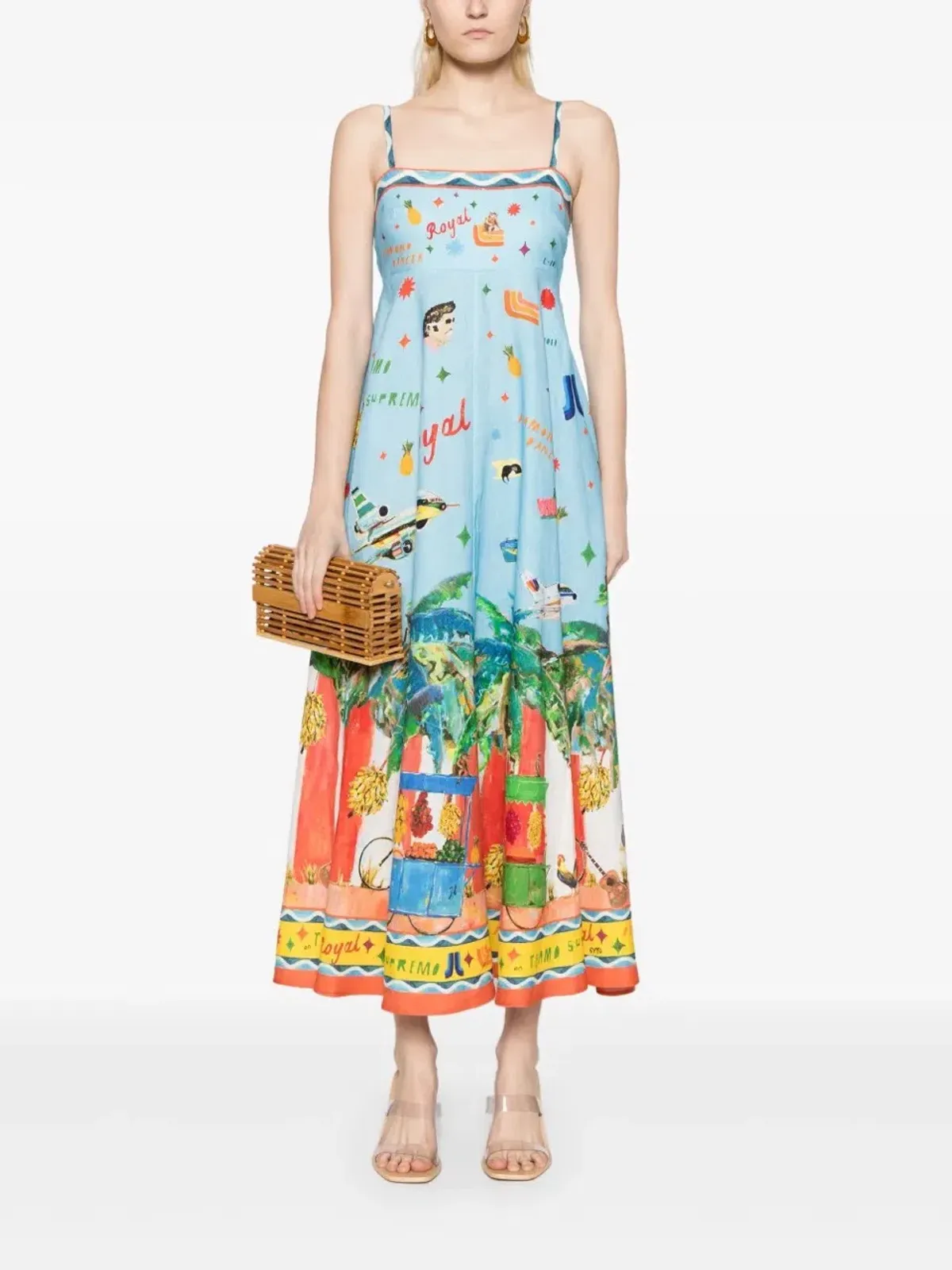 ALEMAIS All Aboard Midi Sundress Size 10 AU for rent on The Volte - main image