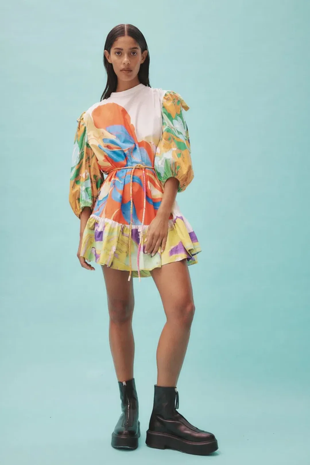 ALEMAIS Luca Mini Dress Multi Size 6 Au for rent on The Volte - main image