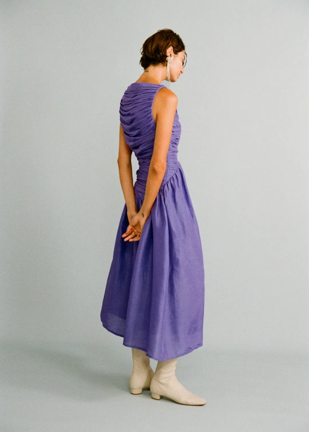 Lovaan Val Dress Iris Size 14 for rent on The Volte - main image