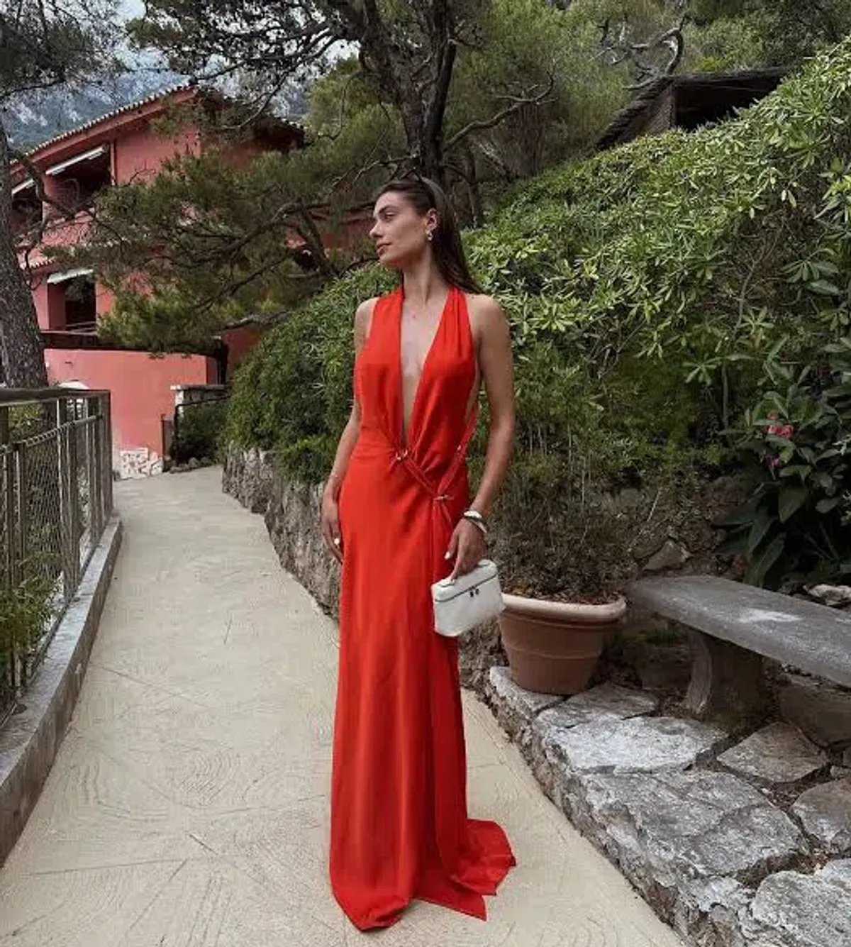 Misha Harlow satin dress for rent on The Volte - main image