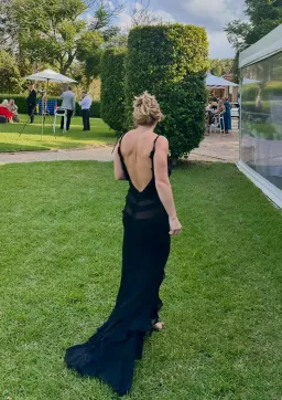 Rat & Boa Saphira dress black maxi size 10 for rent on The Volte - image 3