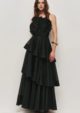 Aje Selestia Gown in Black Size 10 for rent on The Volte - image 1