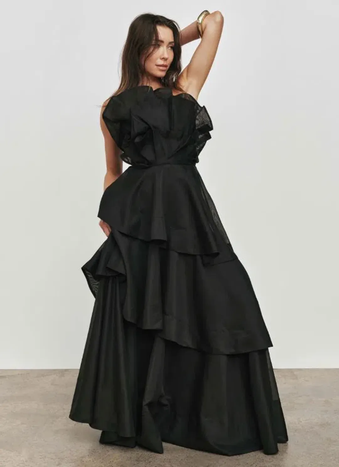 Aje Selestia Gown in Black Size 12 for rent on The Volte - main image