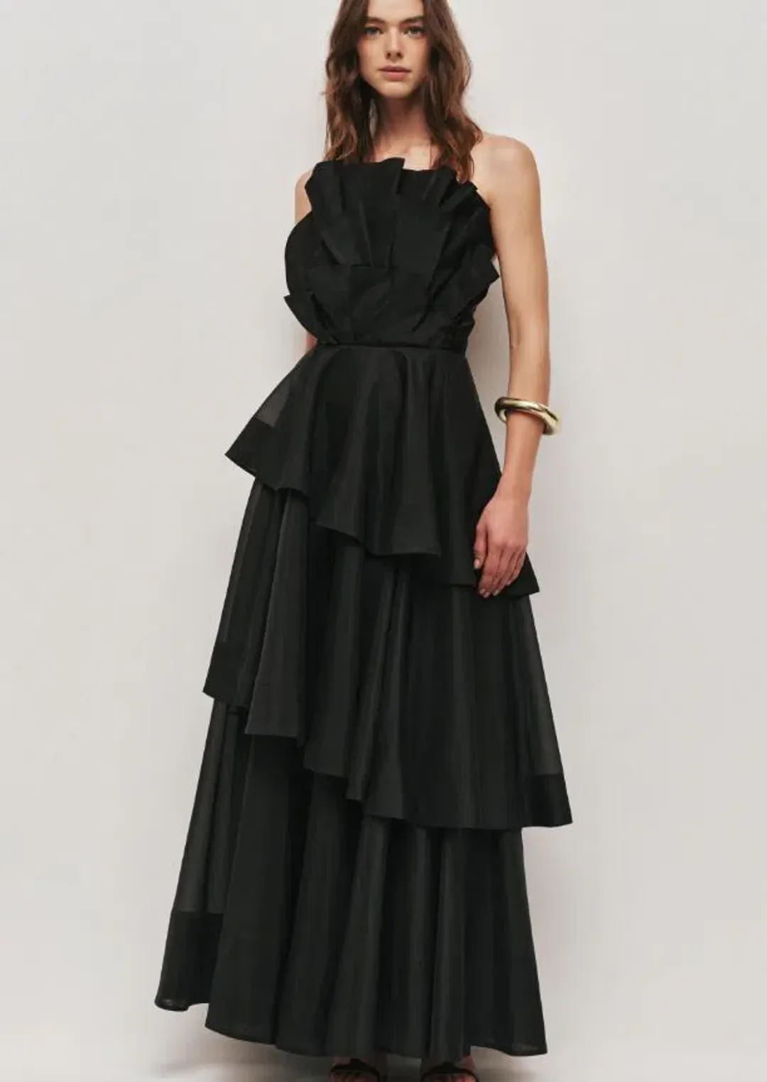 Aje Selestia Gown in Black Size 12 for rent on The Volte - main image