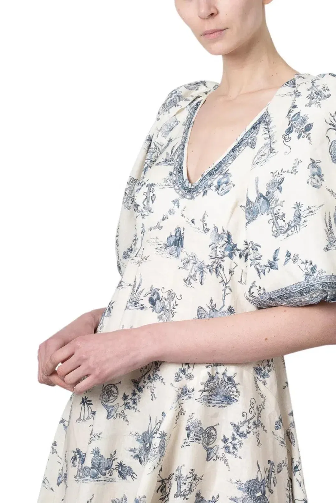 ALEMAIS Casa Midi Dress Print 8 AU for rent on The Volte - main image