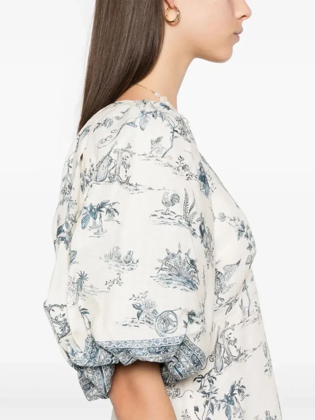 ALEMAIS Casa Midi Dress Print 8 AU for rent on The Volte - main image