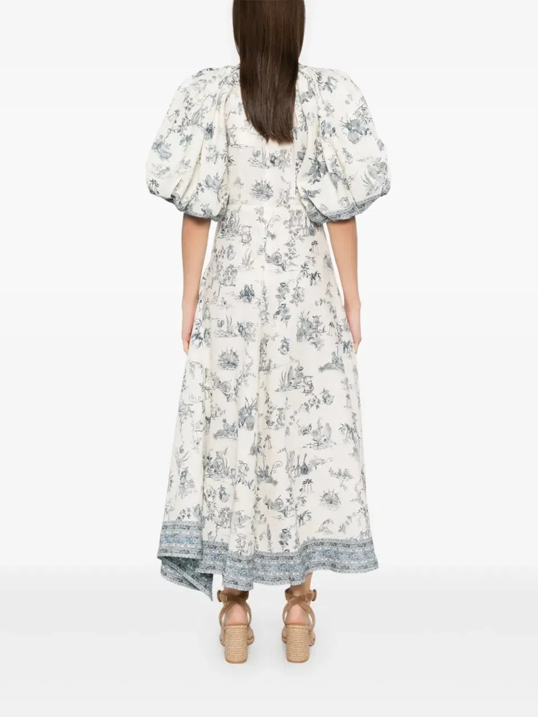 ALEMAIS Casa Midi Dress Print 8 AU for rent on The Volte - main image