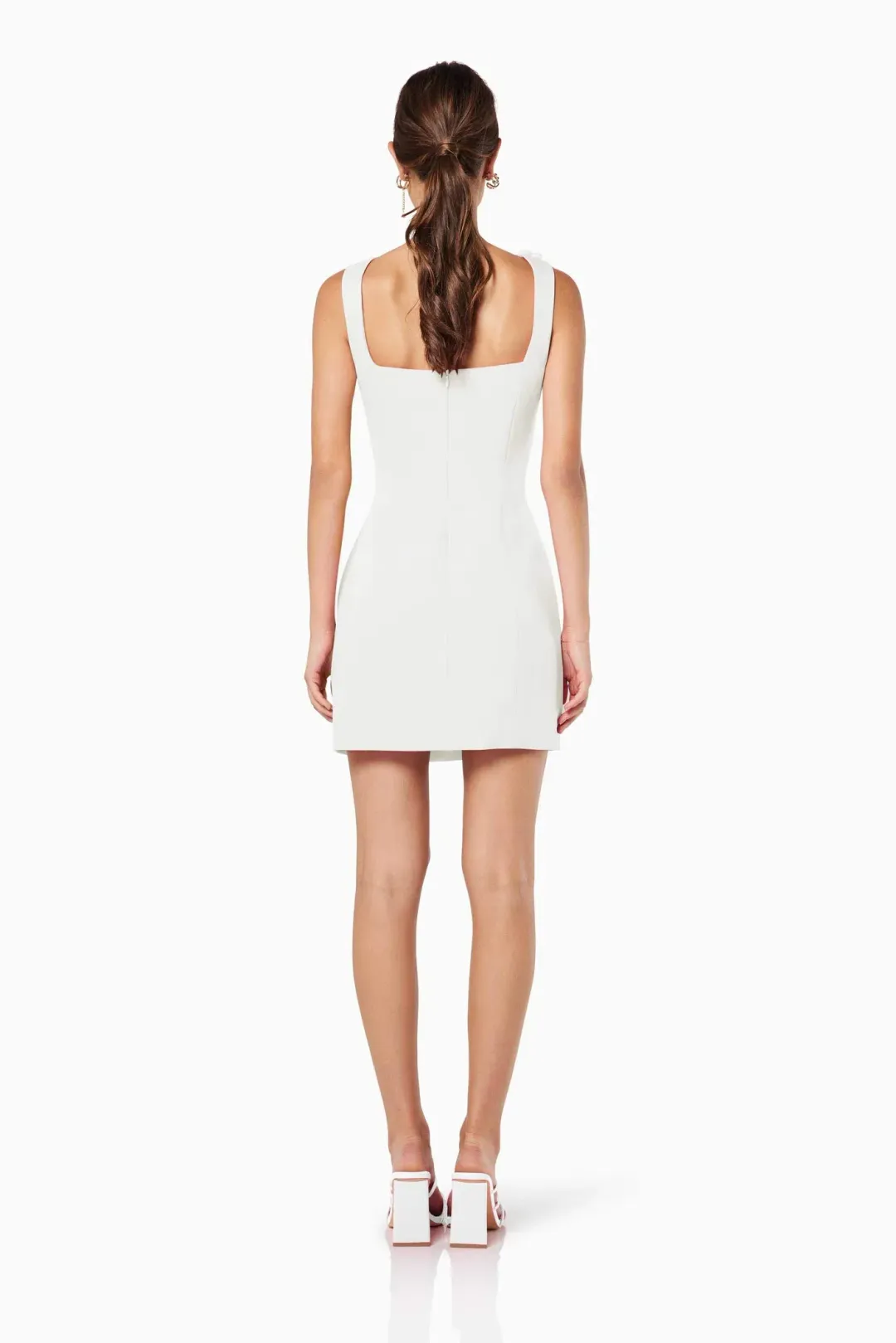 Trompe 3D Floral Mini Dress In White Size M for rent on The Volte - main image